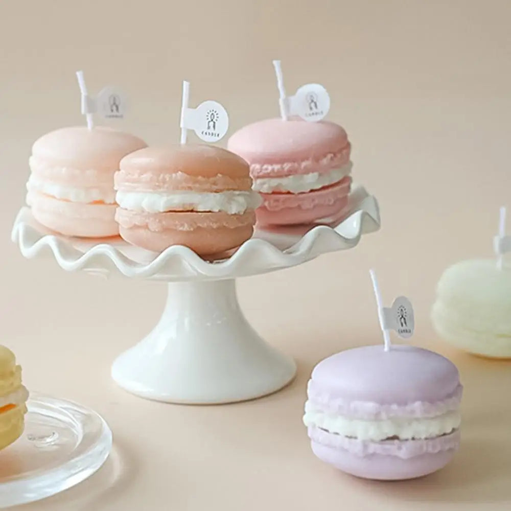 Duftkerze – Handgefertigte Macaron-Art – 4x5 cm