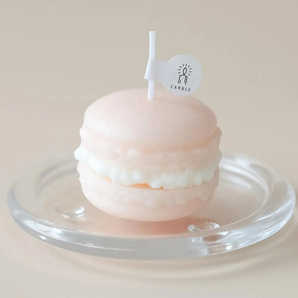 Duftkerze – Handgefertigte Macaron-Art – 4x5 cm