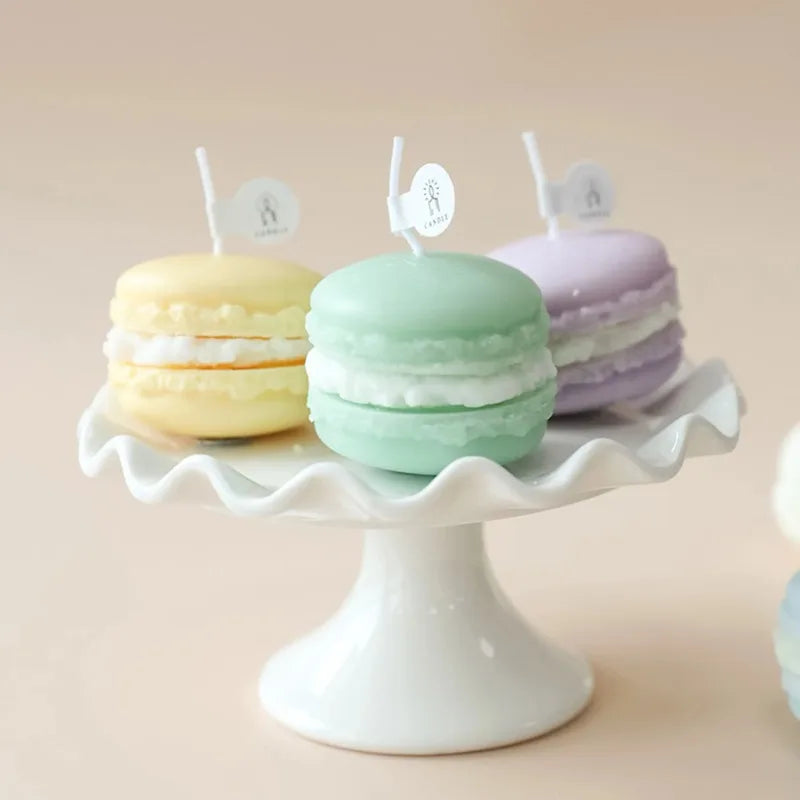Duftkerze – Handgefertigte Macaron-Art – 4x5 cm
