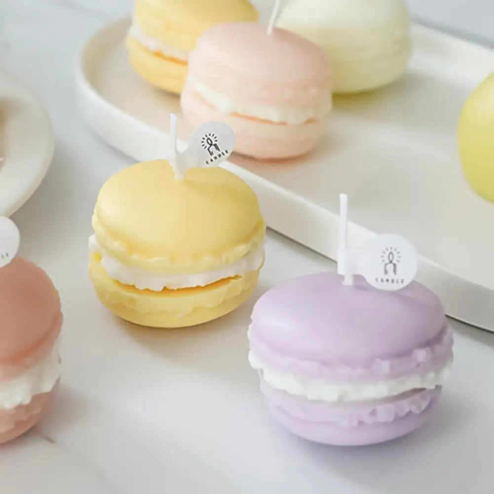 Duftkerze – Handgefertigte Macaron-Art – 4x5 cm