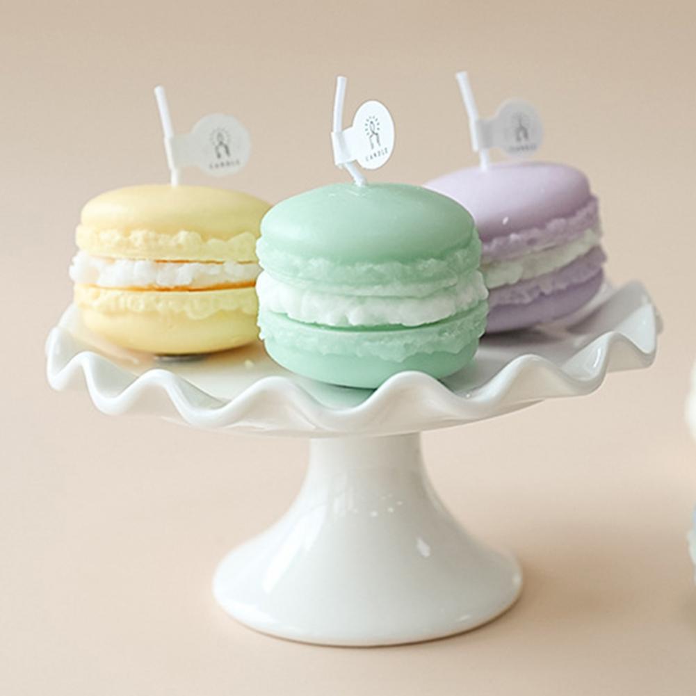 Duftkerze – Macaron Design – 4x5cm, Bunte Flamme