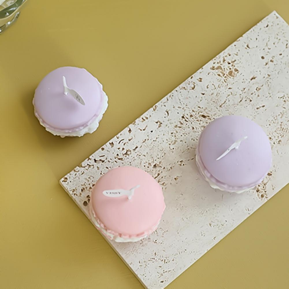 Duftkerze – Macaron Design – 4x5cm, Bunte Flamme