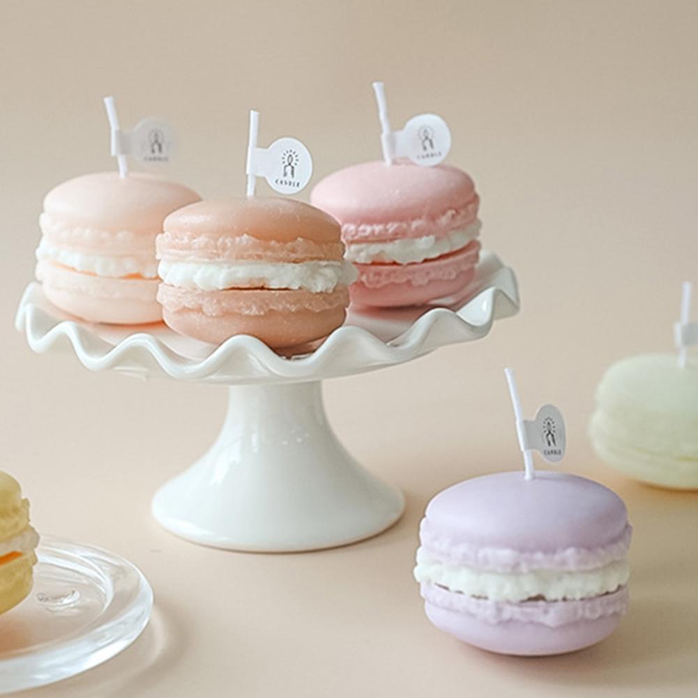 Duftkerze – Macaron Design – 4x5cm, Bunte Flamme