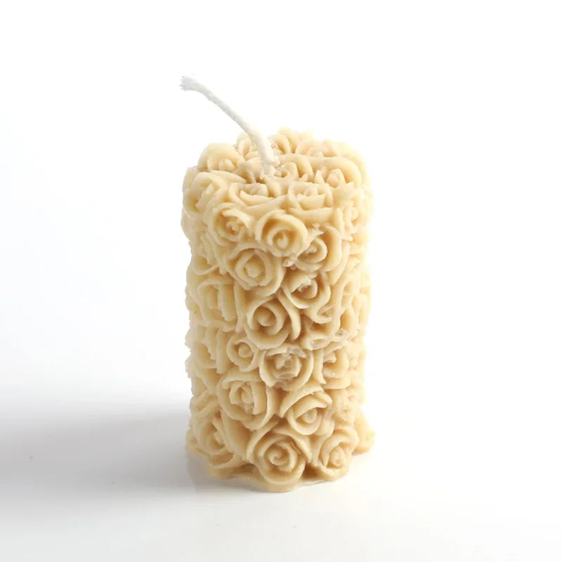 Duftkerze Rose – Handgemacht Sojawachs-Blume