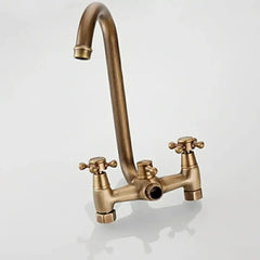 Duscharmatur – Antik Messing – Wandmontage 30cm