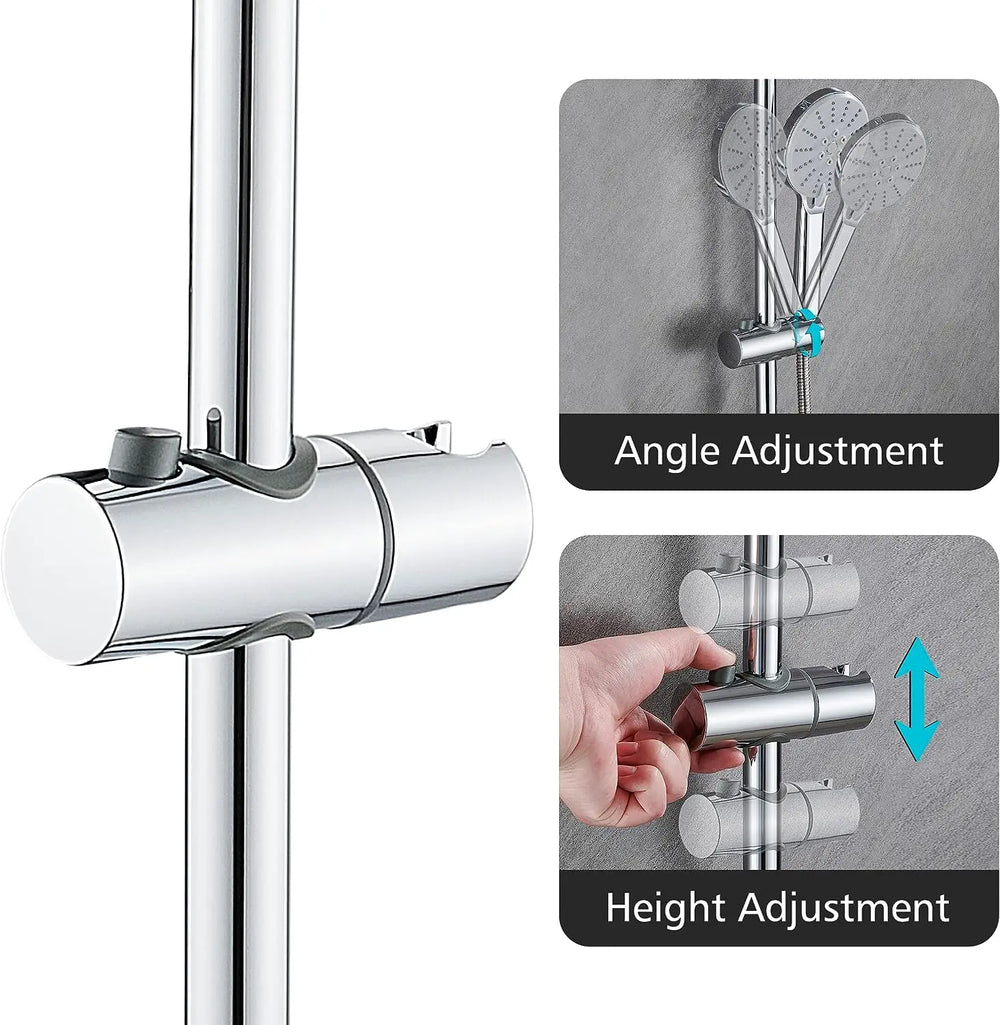 Duschkopf-Set – Gold-Design – Verstellbare Halterung