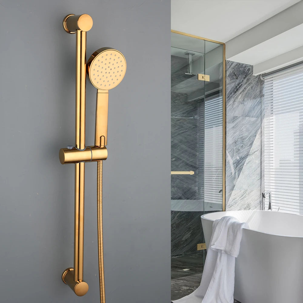 Duschkopf-Set – Gold-Design – Verstellbare Halterung
