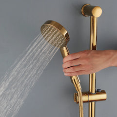Duschkopf-Set – Gold-Design – Verstellbare Halterung