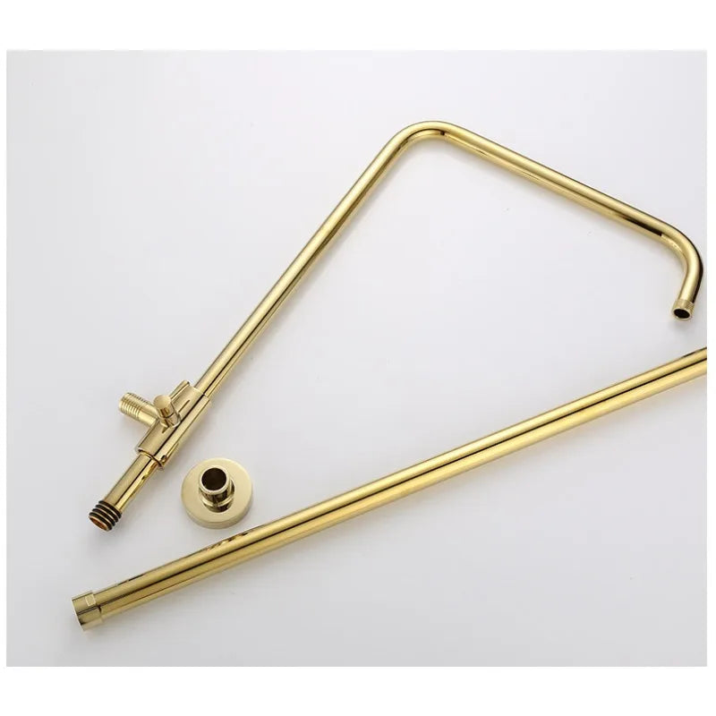 Duschset – Gold Titan Wandmontage