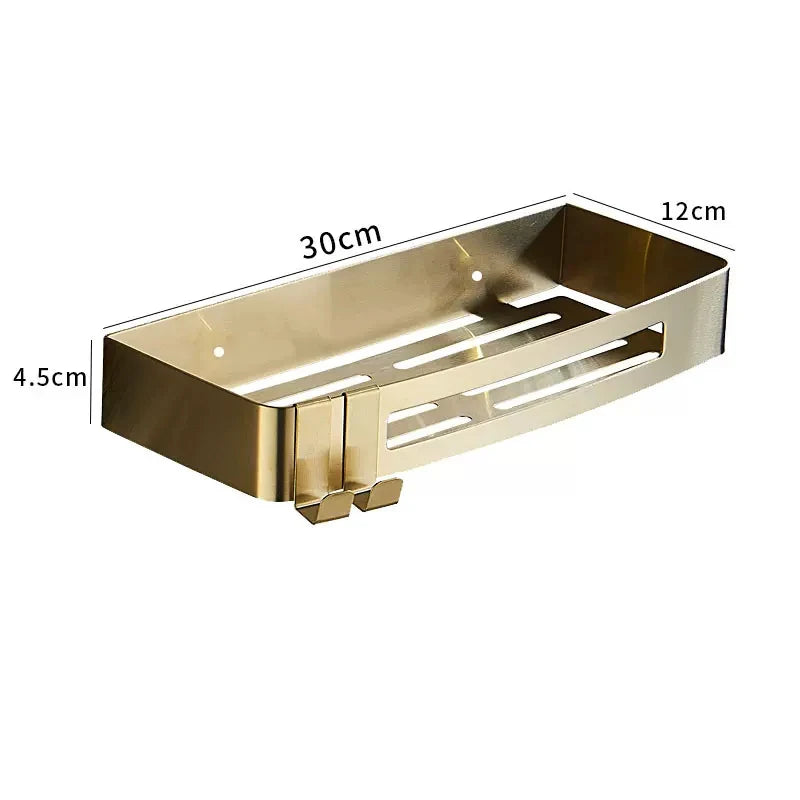 Eckregal – Gebürstetes Gold – Edelstahl