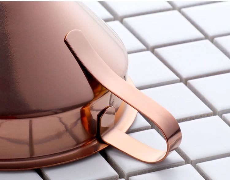 Edelstahltrichter – Gold Design – Abnehmbarer Filter