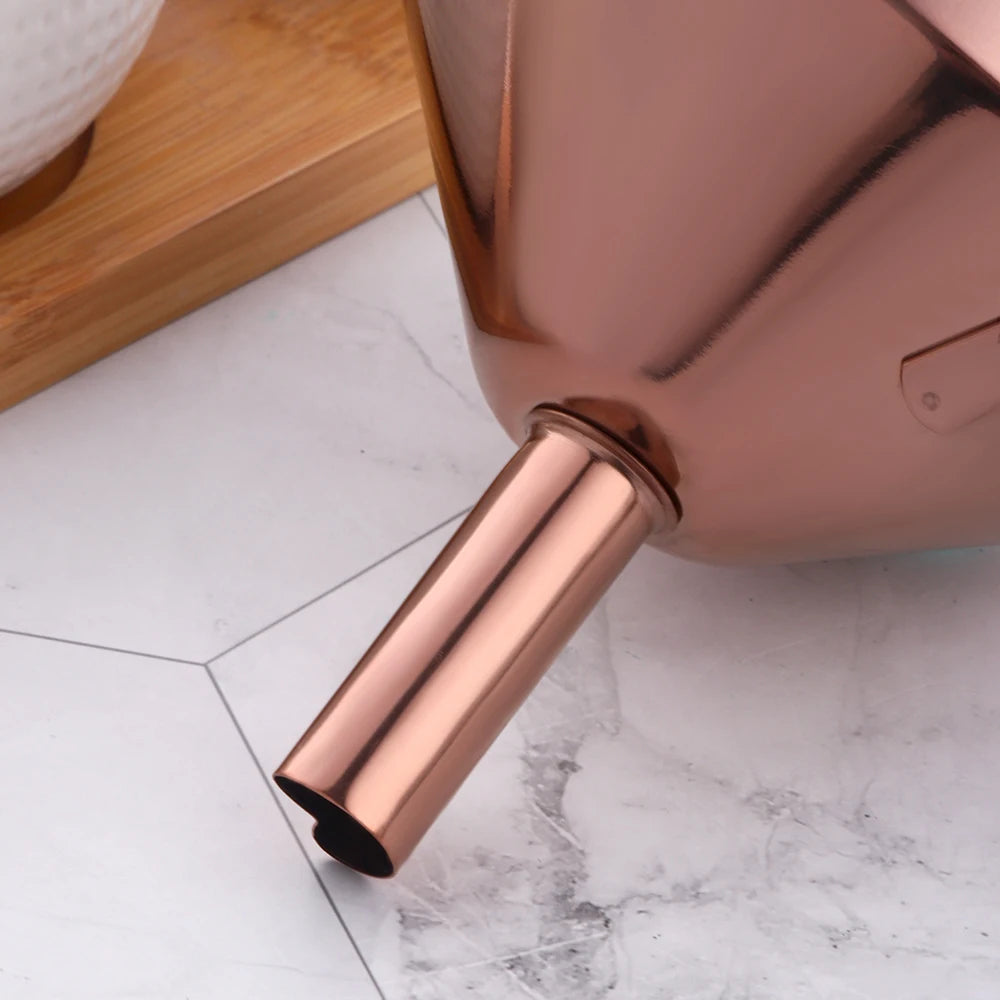 Edelstahltrichter – Gold Design – Abnehmbarer Filter