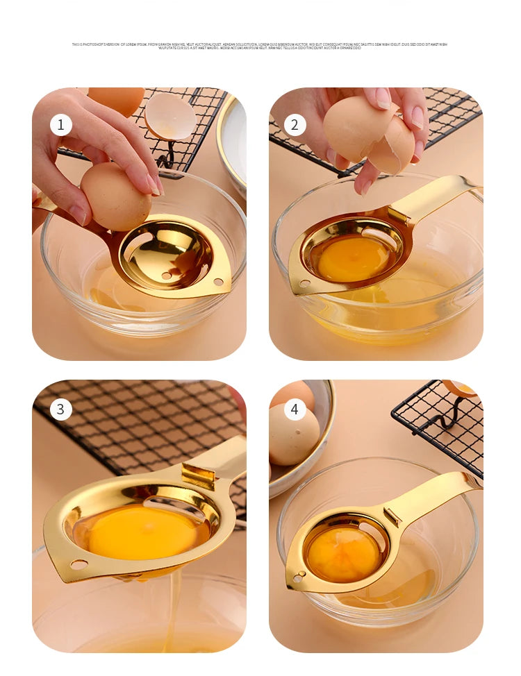 Eidottertrenner – Edelstahl – 17x7cm