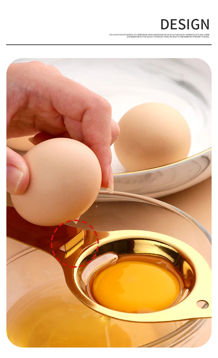 Eidottertrenner – Edelstahl – 17x7cm