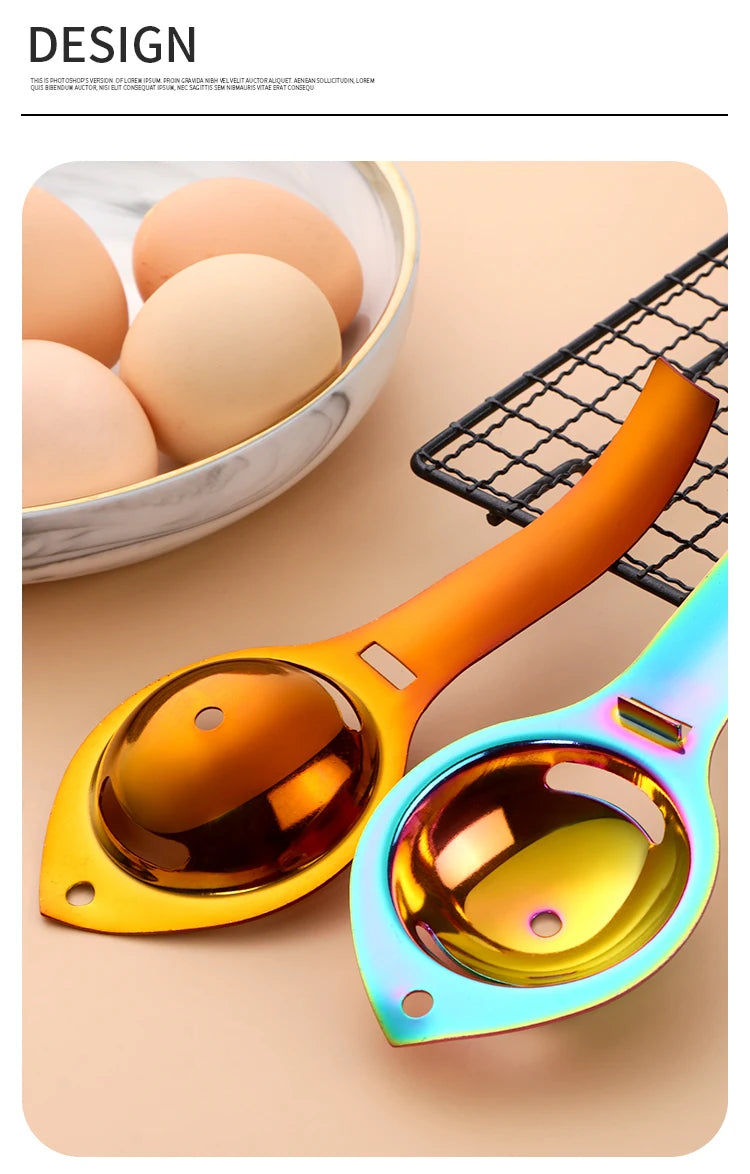 Eidottertrenner – Edelstahl – 17x7cm