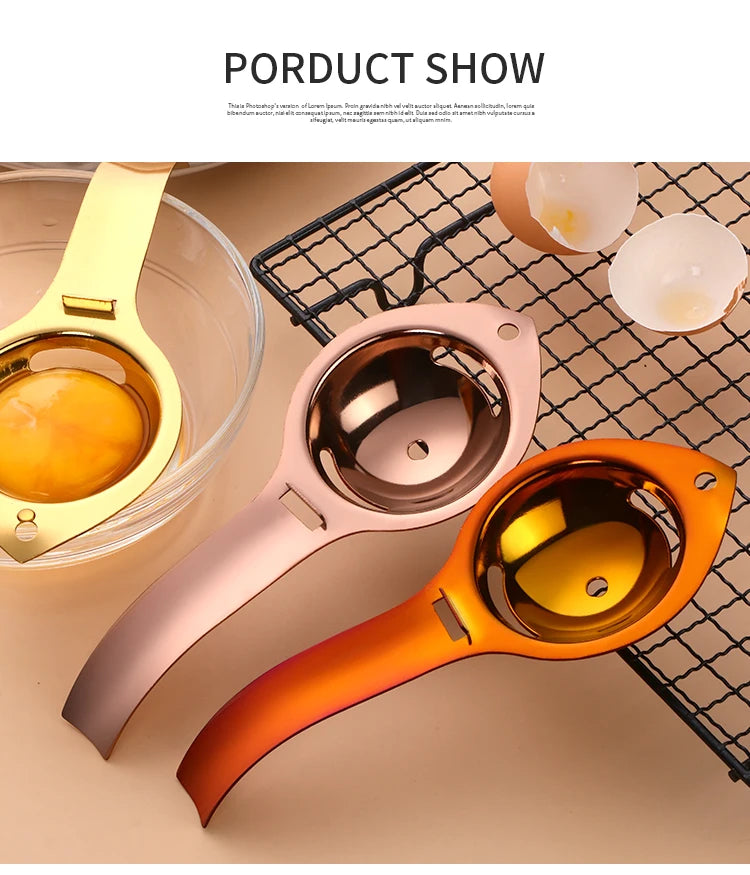 Eidottertrenner – Edelstahl – 17x7cm