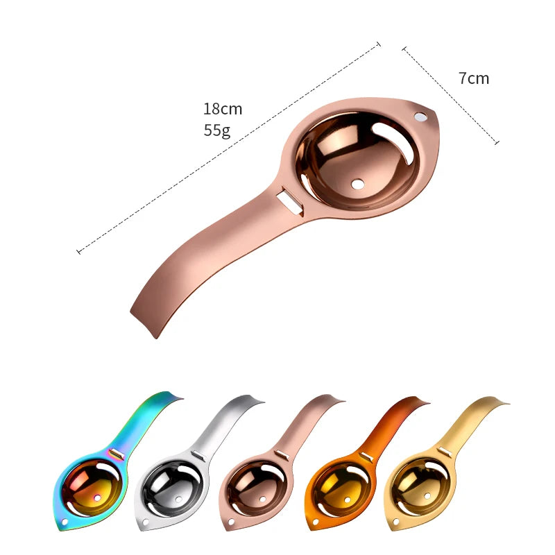 Eidottertrenner – Edelstahl – 17x7cm