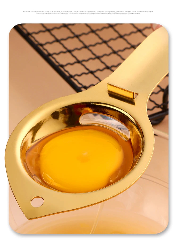 Eidottertrenner – Edelstahl – 17x7cm