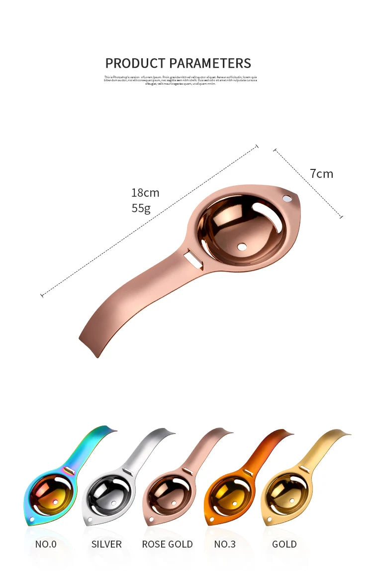 Eidottertrenner – Edelstahl – 17x7cm