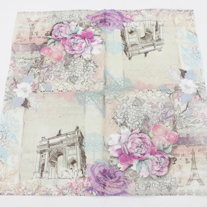 Eiffelturm Servietten – Holzfaser 33x33cm