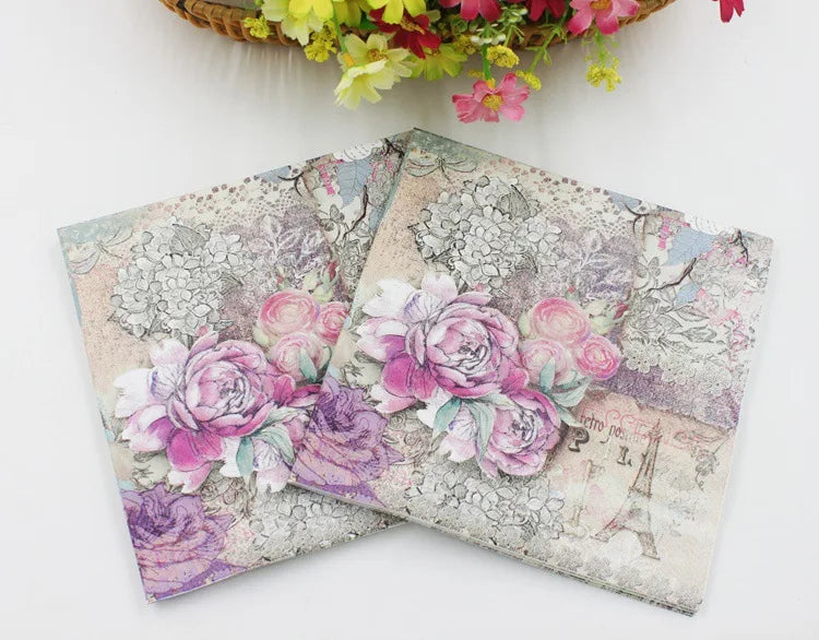 Eiffelturm Servietten – Holzfaser 33x33cm