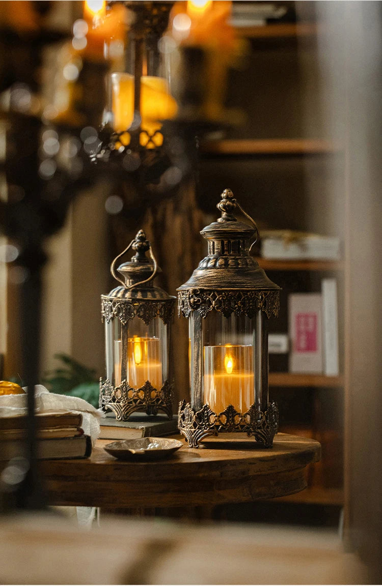 Eisen-Glaskerzenhalter – Marokkanischer Stil – Hängend