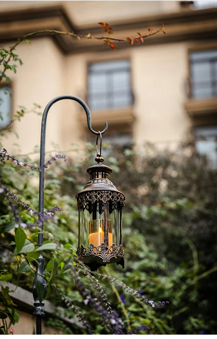 Eisen-Glaskerzenhalter – Marokkanischer Stil – Hängend