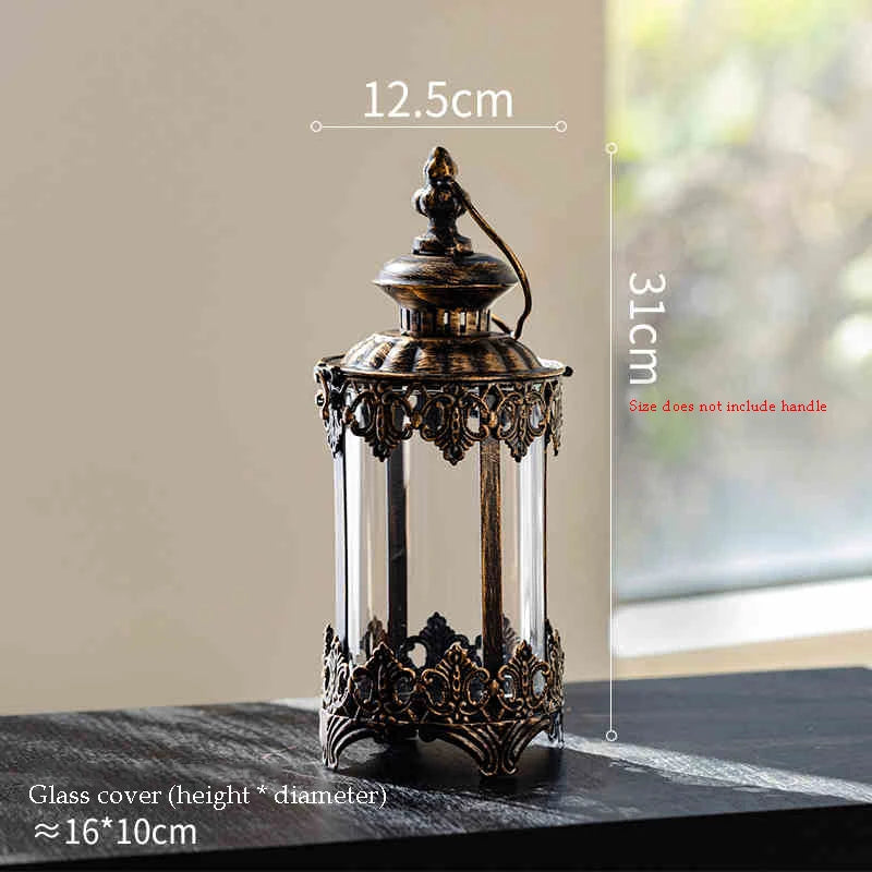 Eisen-Glaskerzenhalter – Marokkanischer Stil – Hängend