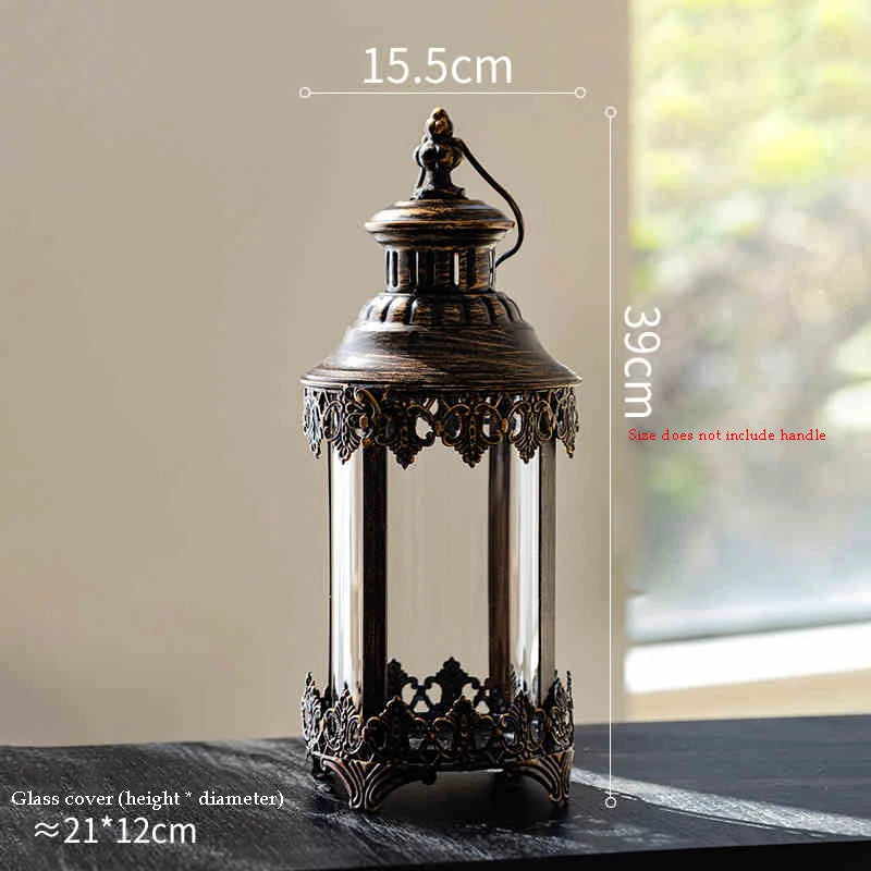 Eisen-Glaskerzenhalter – Marokkanischer Stil – Hängend