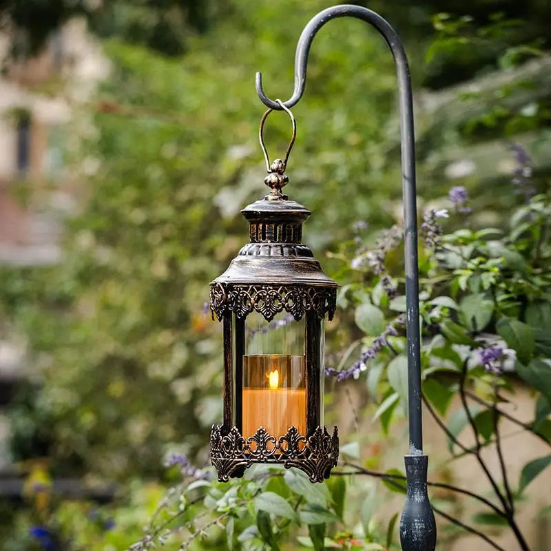 Eisen-Glaskerzenhalter – Marokkanischer Stil – Hängend