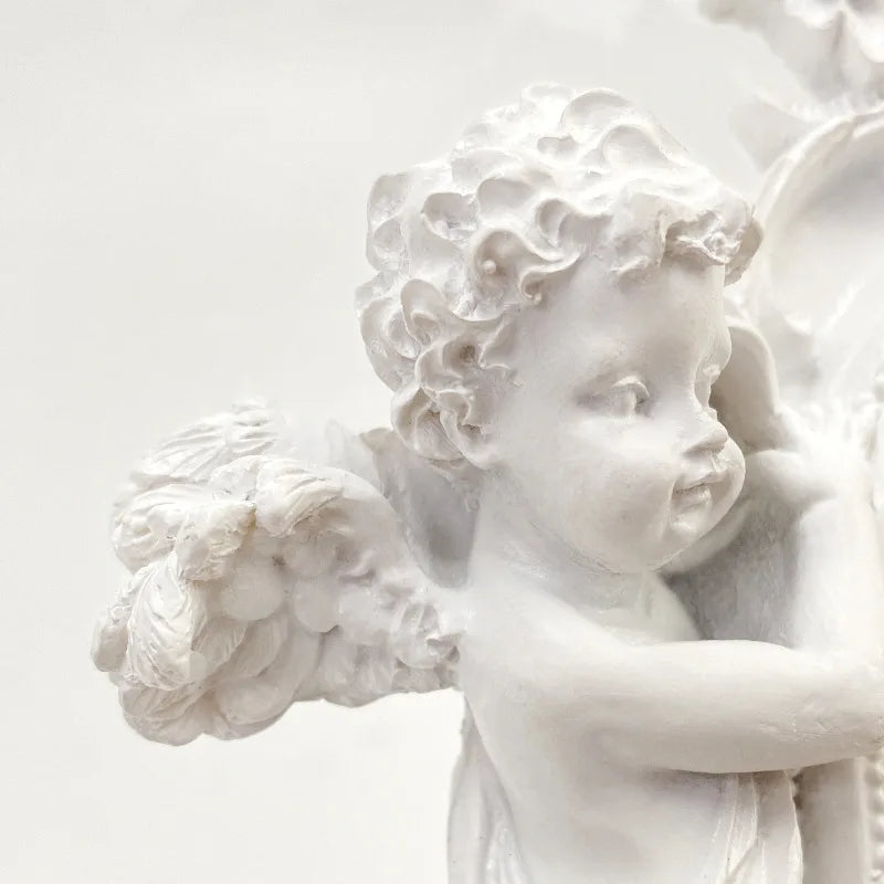 Engel Bilderrahmen – Harz Retro Design – 14cm Wand/Tisch