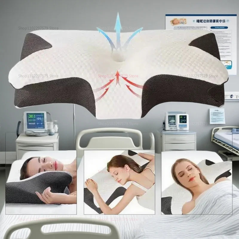 Ergonomisches Nackenkissen – Memory Foam, Duale Höhen