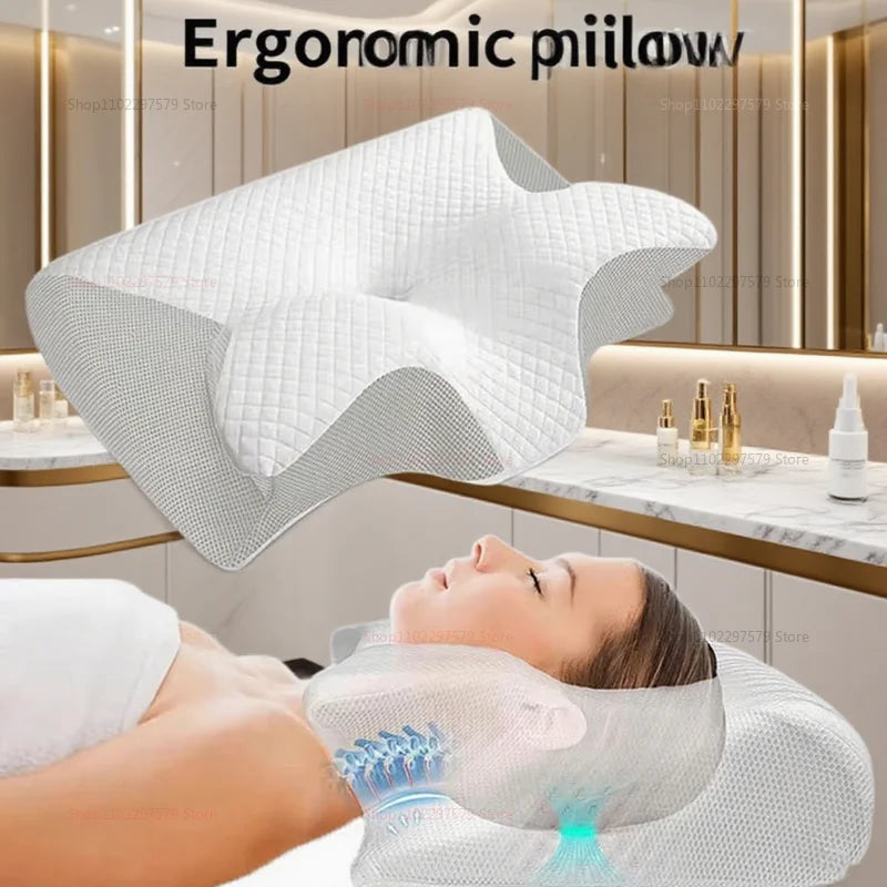 Ergonomisches Nackenkissen – Memory Foam, Duale Höhen