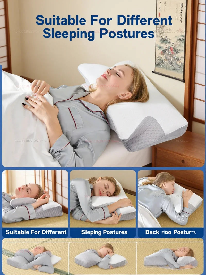 Ergonomisches Nackenkissen – Memory Foam, Duale Höhen