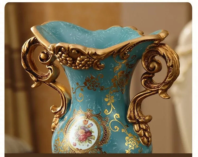 europäische keramikvase stereoskopisch 30x20 cm in elegantem stil