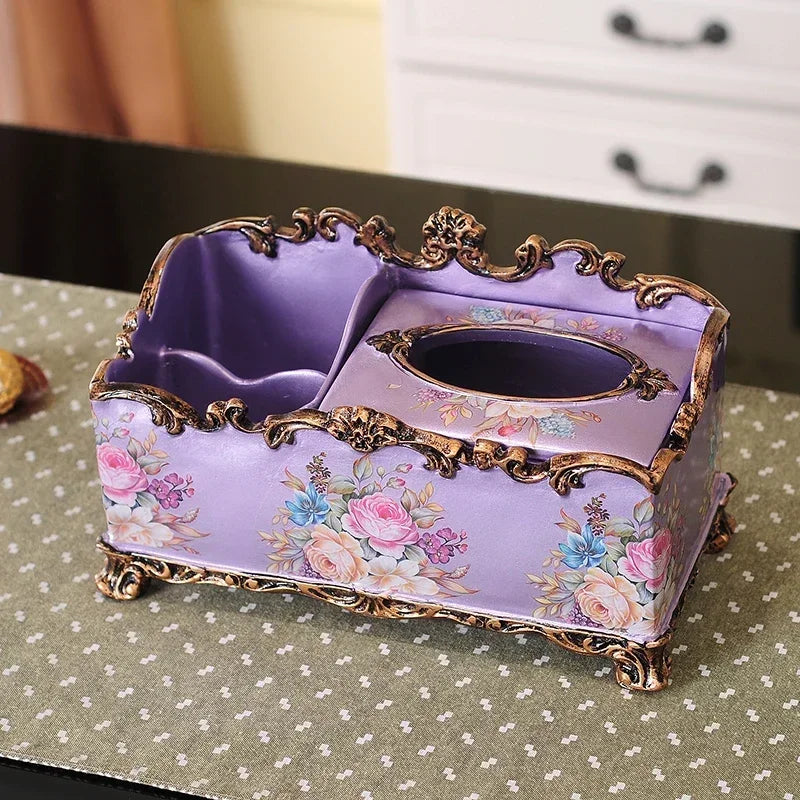 Europäische Resintücherbox – Vintage-Stil, Wohndeko