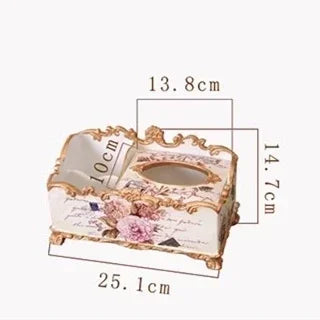 Europäische Resintücherbox – Vintage-Stil, Wohndeko