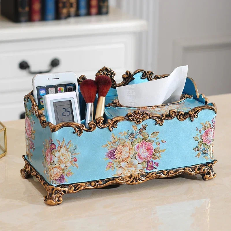 Europäische Resintücherbox – Vintage-Stil, Wohndeko