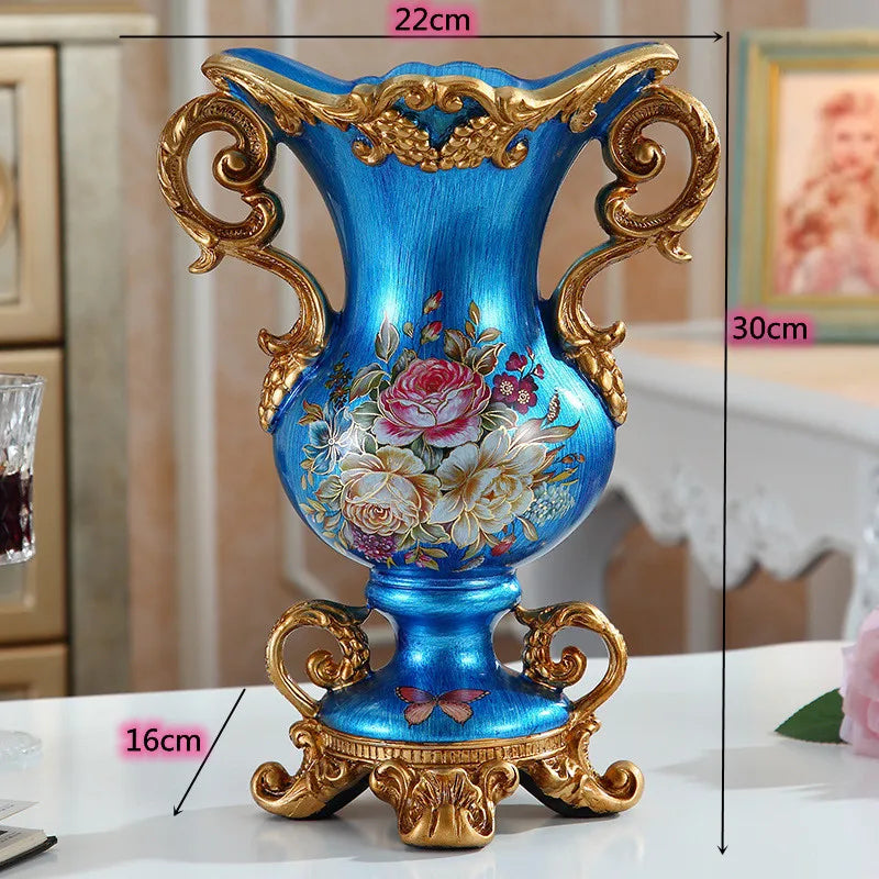 Moderne Harzvase in Farbe A für Wohnzimmerdekoration