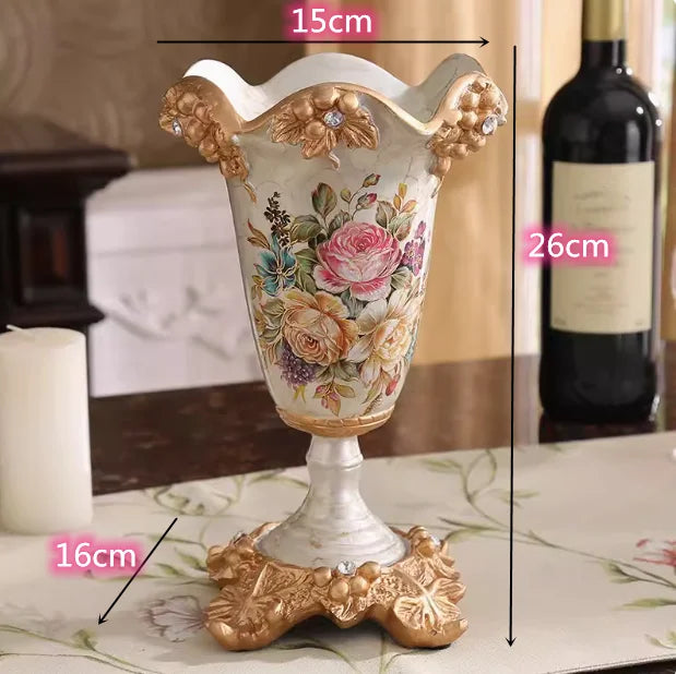 Europäische Retro Harzvase in modernem Stil, farbe: A, B, C, D, E, F