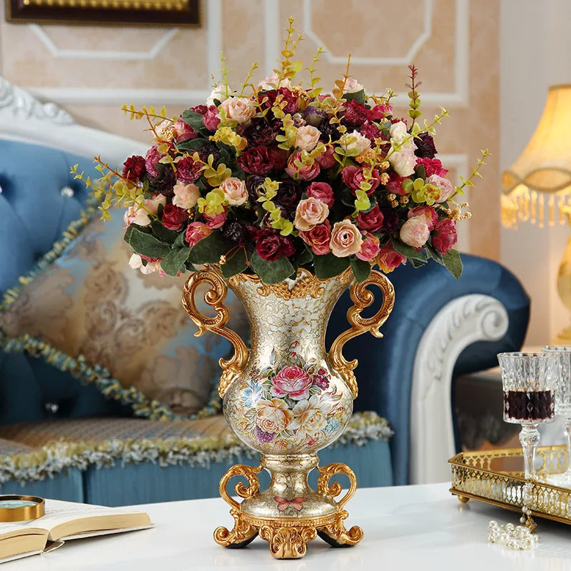 Moderne Tischvase aus Harz in Farbe A, stilvoll für Wohnzimmer