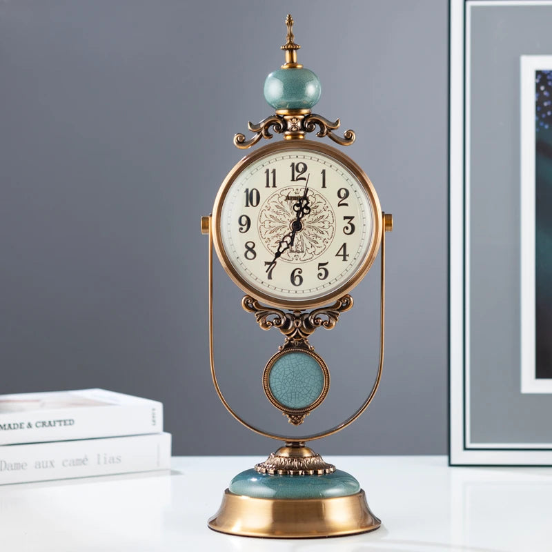 Europäische Uhr – Metall-Design – Ideal für Wohnräume