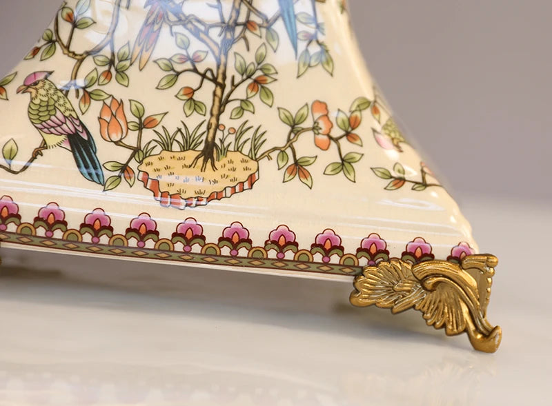 Europäische Uhr – Retro Keramik Design – Wohndekoration