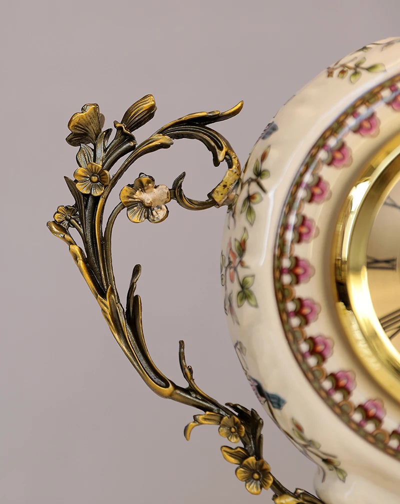 Europäische Uhr – Retro Keramik Design – Wohndekoration