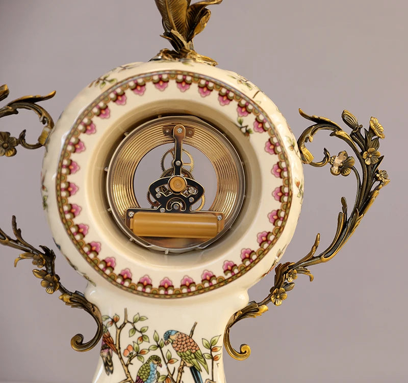 Europäische Uhr – Retro Keramik Design – Wohndekoration