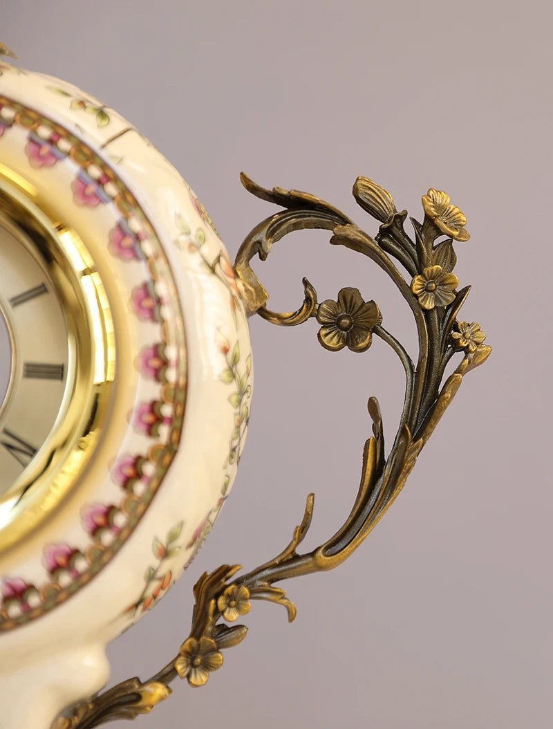 Europäische Uhr – Retro Keramik Design – Wohndekoration