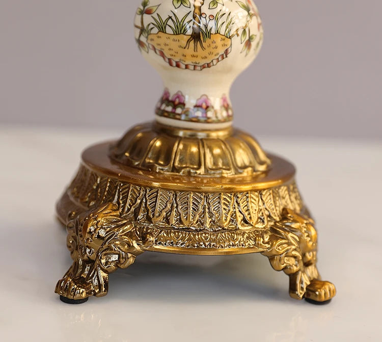 Europäische Uhr – Retro Keramik Design – Wohndekoration