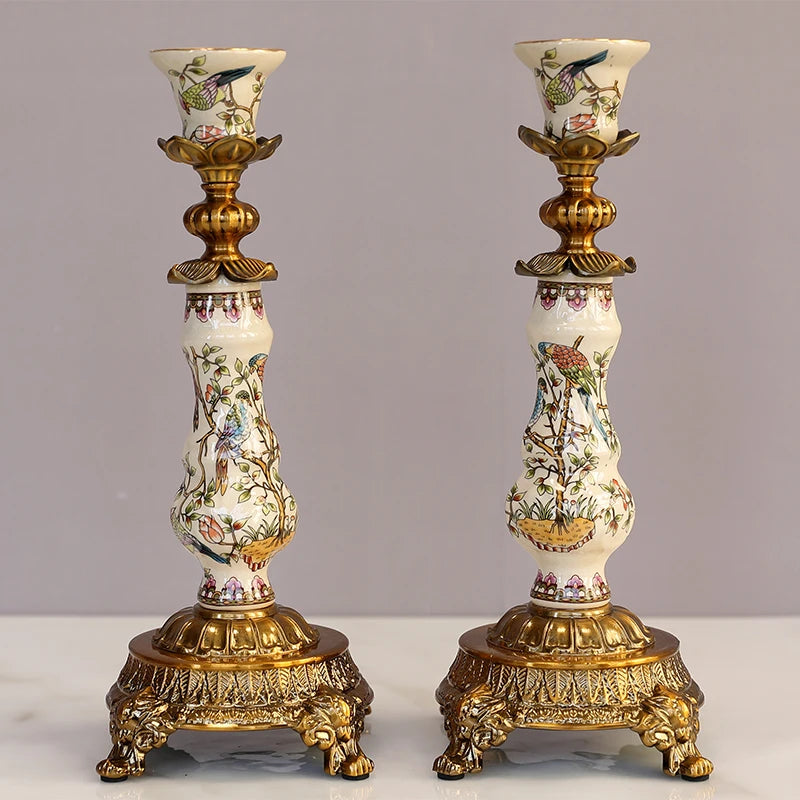 Europäische Uhr – Retro Keramik Design – Wohndekoration