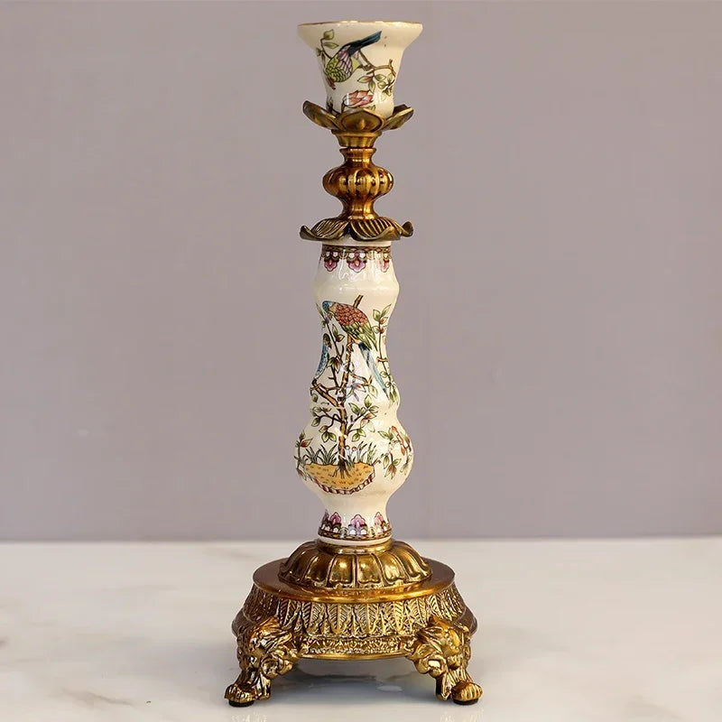 Europäische Uhr – Retro Keramik Design – Wohndekoration