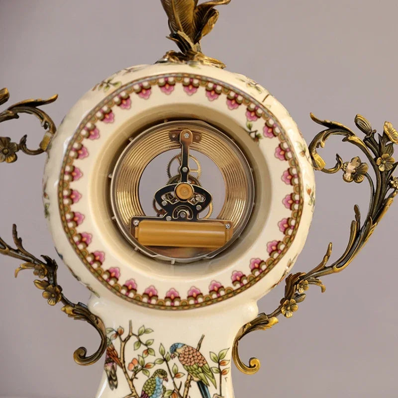 Europäische Uhr – Retro Keramik Design – Wohndekoration